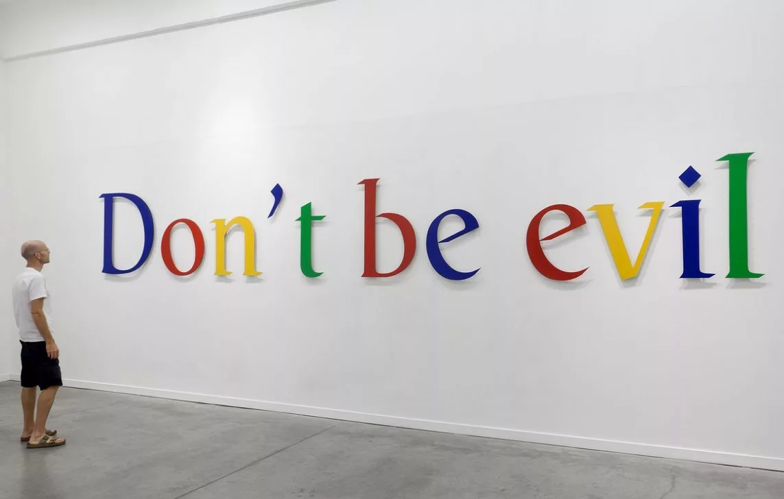 Dont be evil Google motto