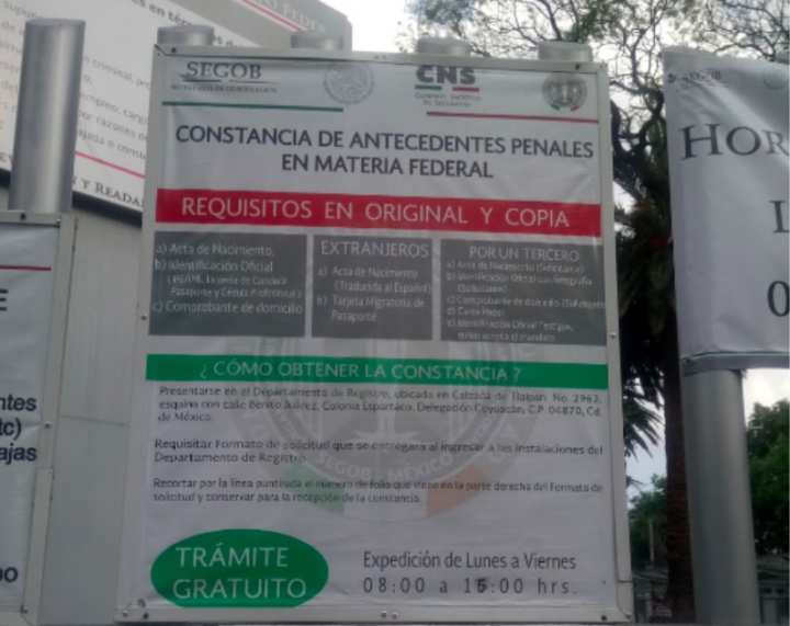 Constancia de Antecedentes NO Penales