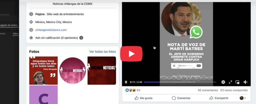 La voz de Marti Batres fue clonada
