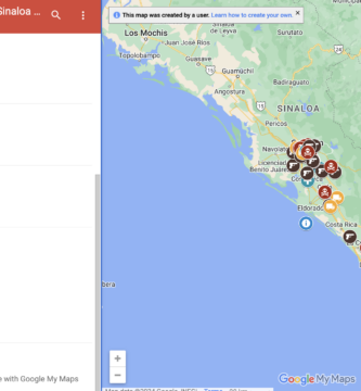 Mapa Violencia en Culiacán