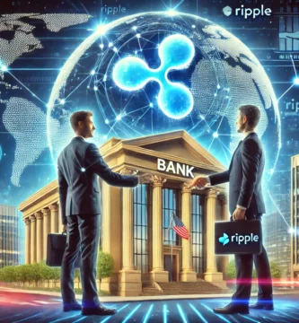 When did Ripple announce its first major partnership with a bank?