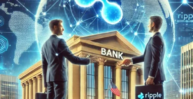 When did Ripple announce its first major partnership with a bank?