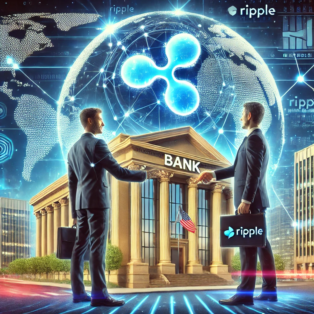 When did Ripple announce its first major partnership with a bank?