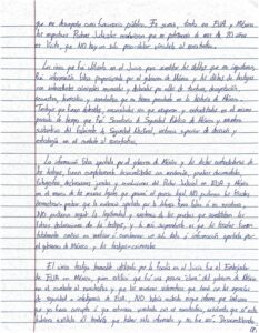 Ayer se dio a conocer la carta en la que AMLO es mencionado por García Luna, el ex hombre fuerte de Calderón no presenta prubas, pero refiere que están en poder del juzgado de Nueva York.