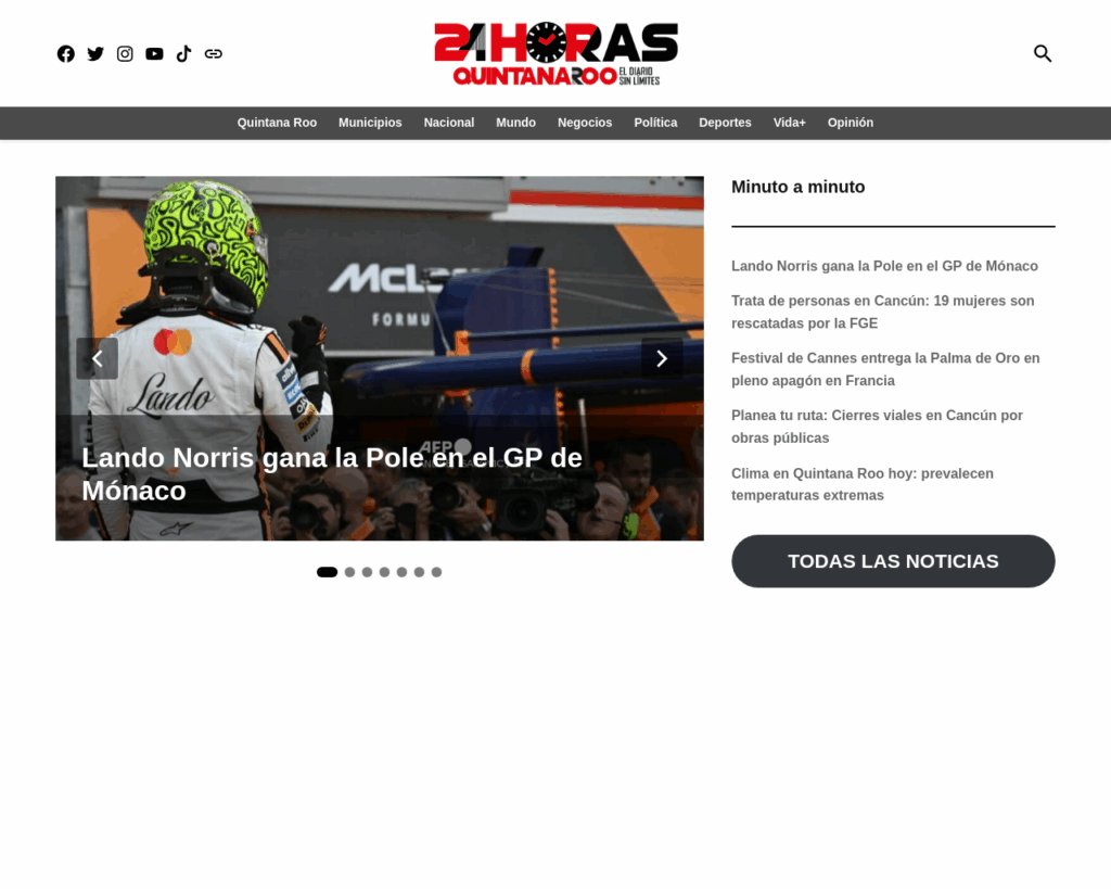 🌐 Website: 24horasqroo.mx