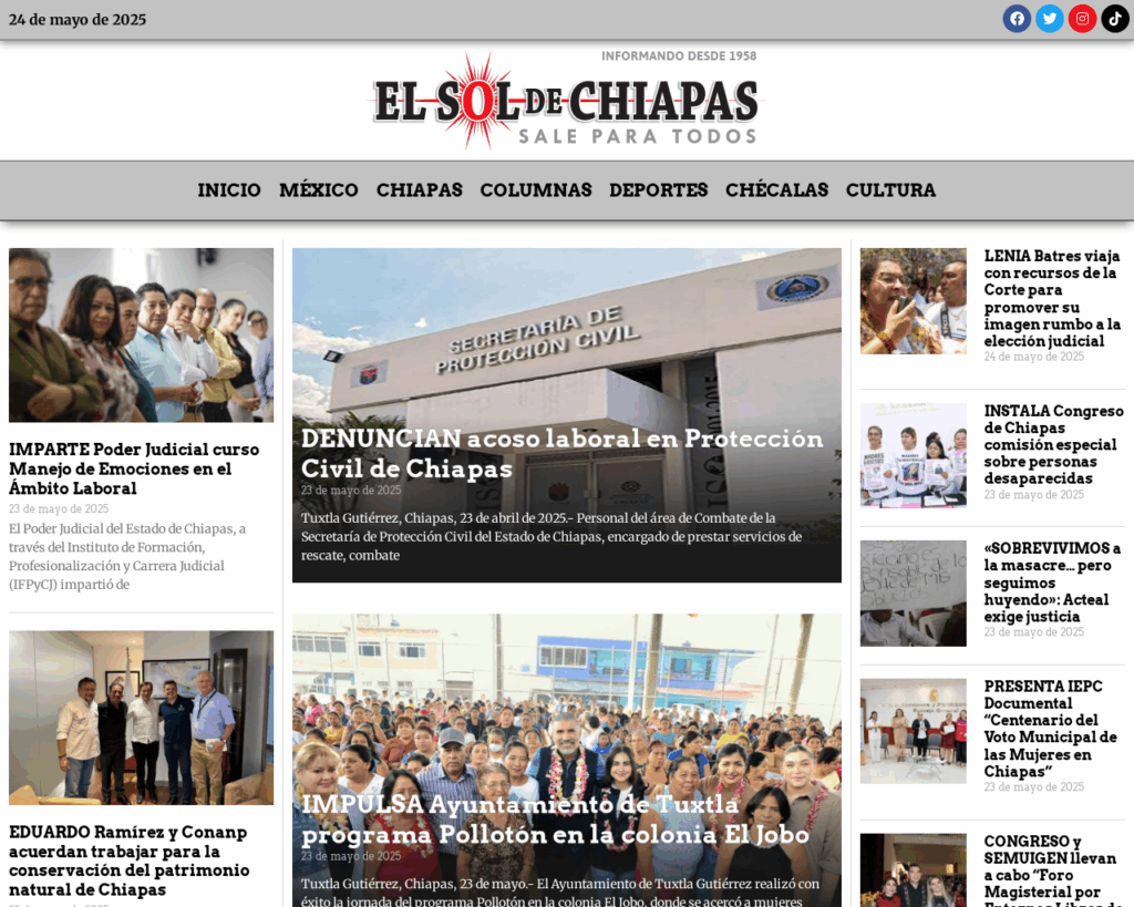 🌐 Website: elsoldechiapas.com