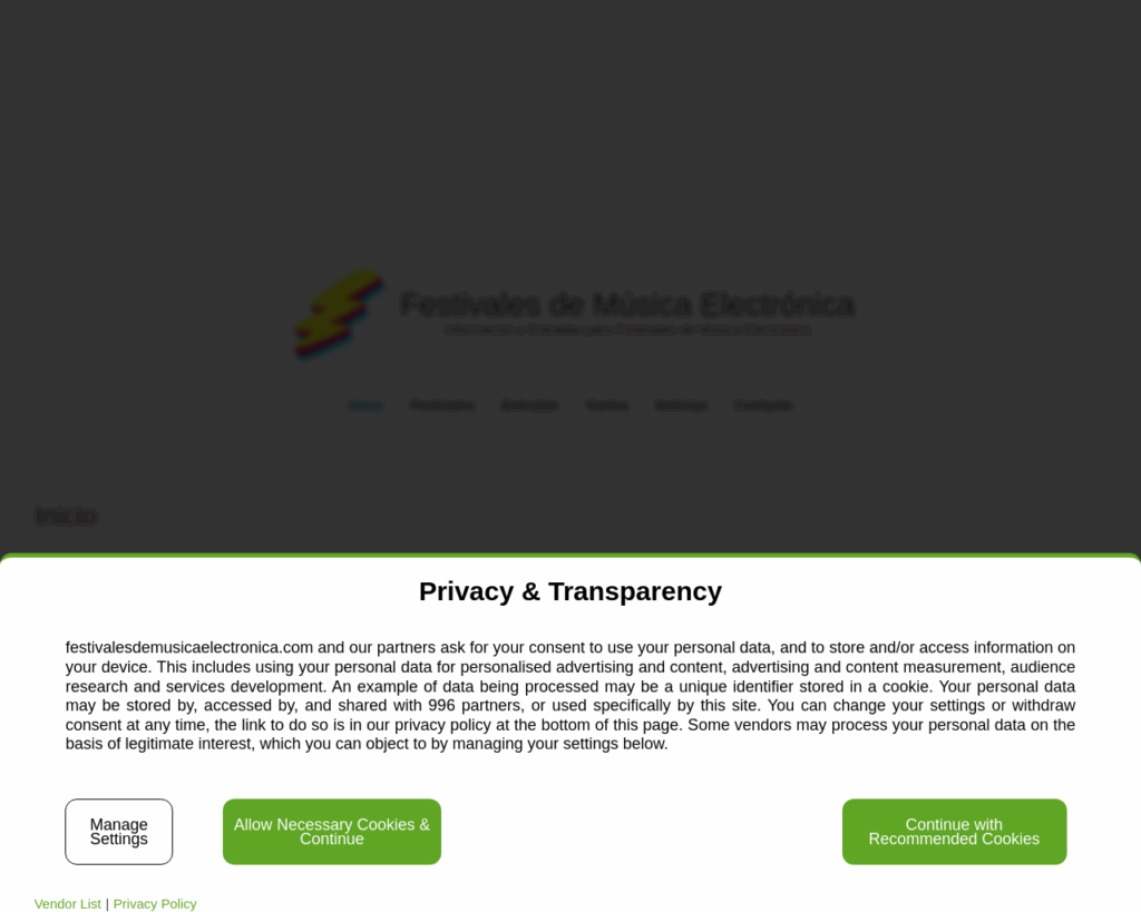 🌐 Website: festivalesdemusicaelectronica.com