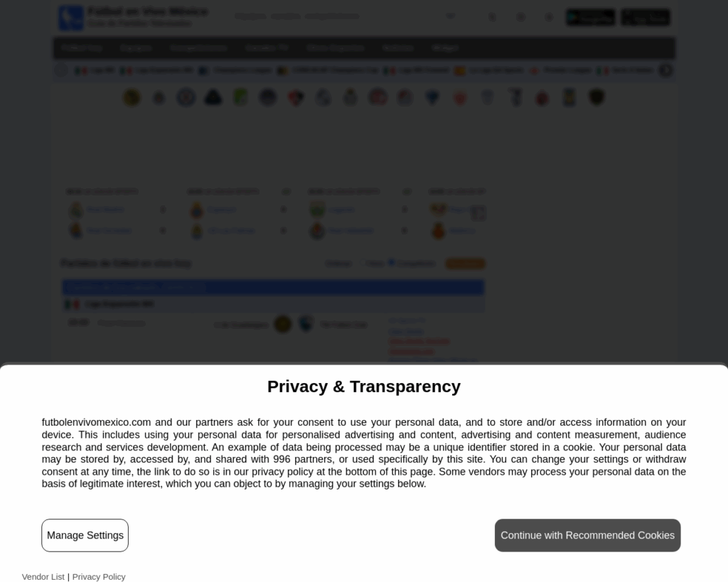 🌐 Website: futbolenvivomexico.com