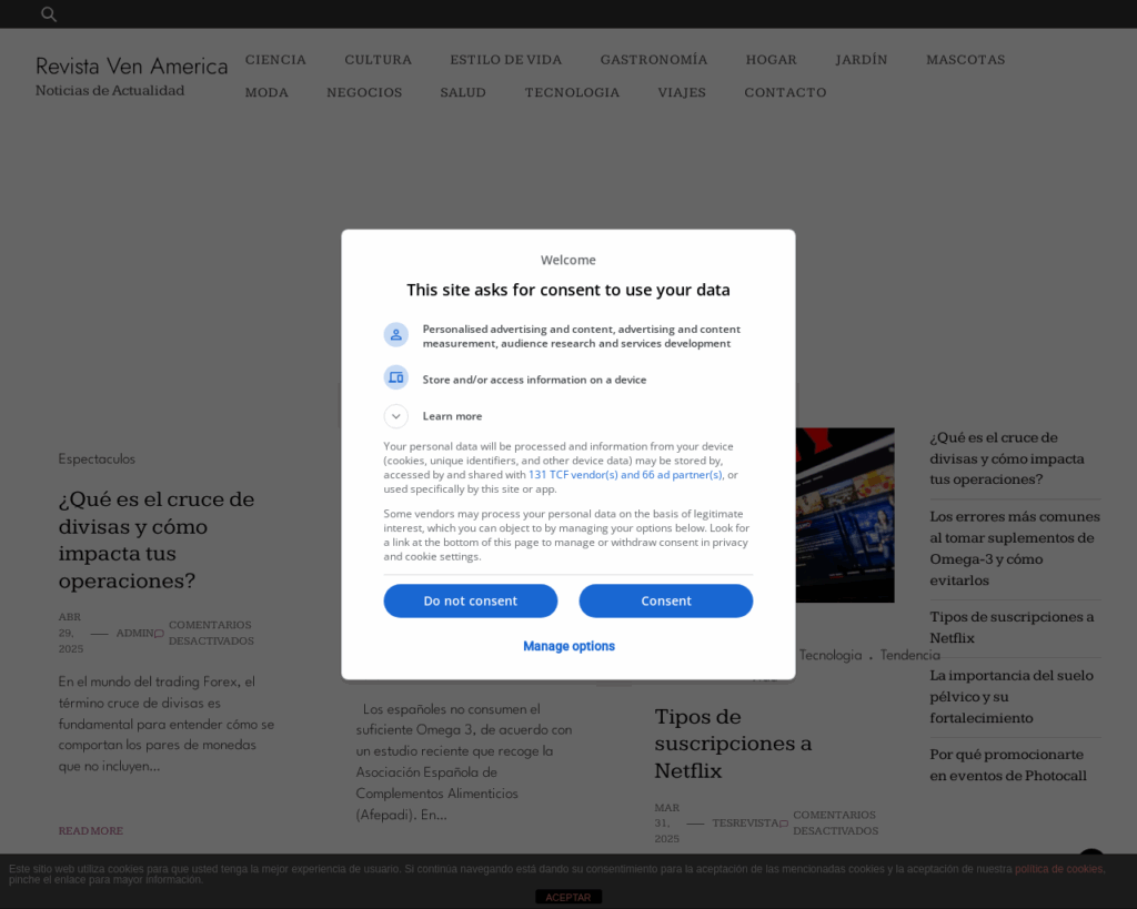 🌐 Website: revistavenamerica.com