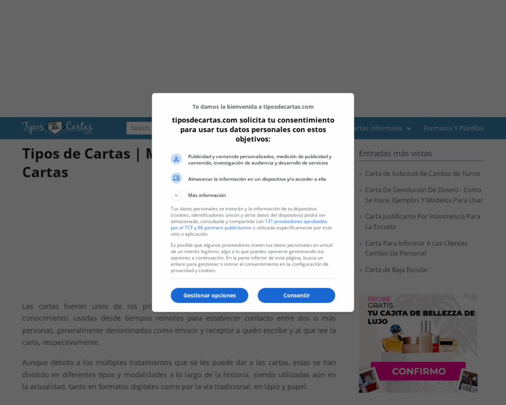 🌐 Website: tiposdecartas.com