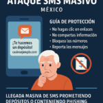Ataque SMS masivo en México