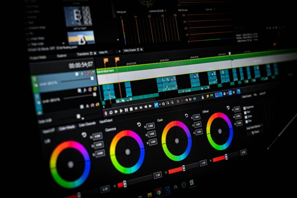 generar imágenes con inteligencia artificial green and black audio mixer