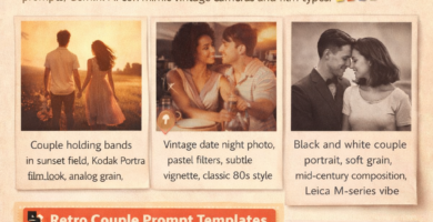 Gemini AI Retro Style Couple Photo Prompts