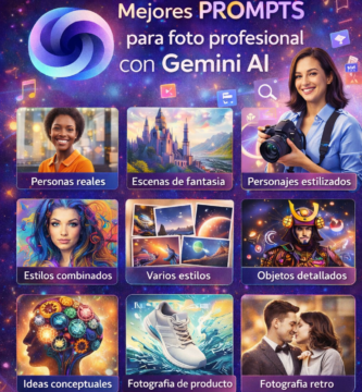 prompts para foto profesional con Gemini AI