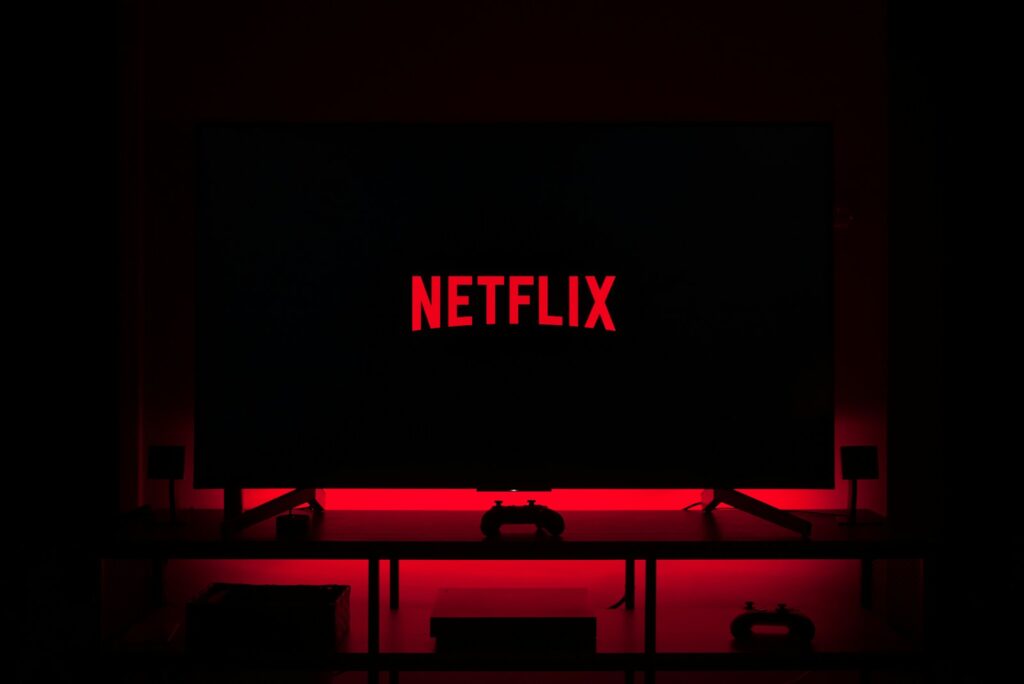 cancelar Netflix flat screen television displaying Netflix logo