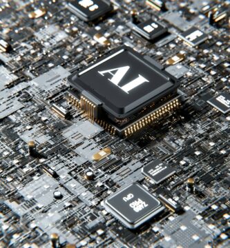 AI Breakthroughs a computer chip with the letter a on top of it