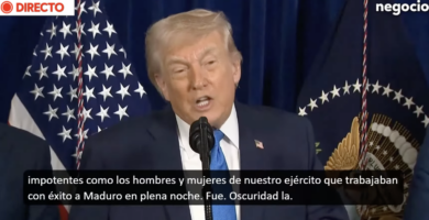 Trump confirma la captura de Maduro