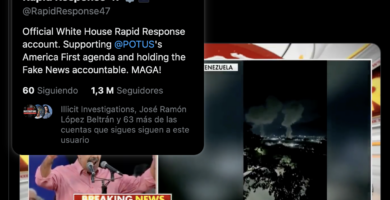 La cuenta oficial "Rapid Response 47" de la Casa Blanca cita a Donald Trump en medio de los ataques a Venezuela: "Los cárteles están controlando México, no ella". Contexto y reacciones.