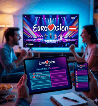 Scorecard interactiva de Eurovisión 2026 para las semifinales en Viena