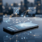 Agentes de IA autónomos integrados en sistemas operativos de smartphones controlando aplicaciones cotidianas de forma invisible en 2026