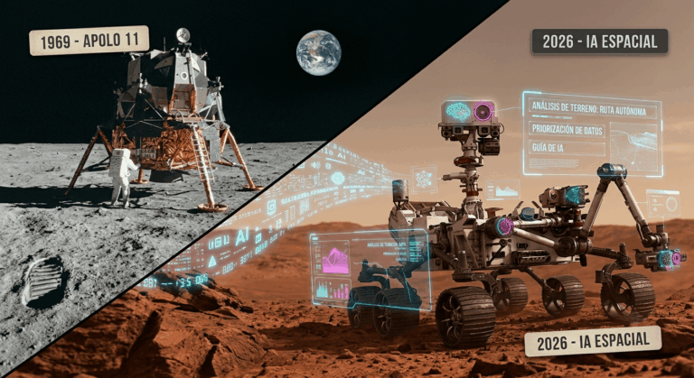 Apolo 11 vs. IA de 2026: ¿Cómo ha cambiado la tecnología que nos lleva a otros mundos?