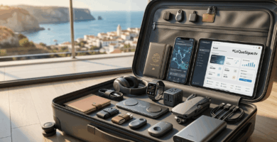 Kit de tecnología para viajes de verano con gadgets imprescindibles e inteligencia artificial