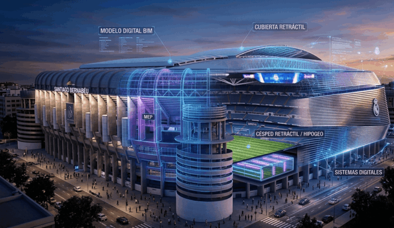 Santiago Bernabéu: la transformación de un estadio impulsada por BIM y la innovación digital