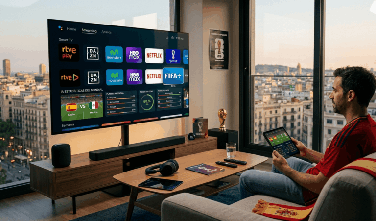 La guía definitiva para ver el Mundial 2026 sin cables: mejores plataformas de streaming, IA para estadísticas y gadgets de sonido