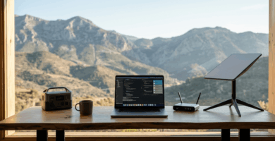Equipamiento tecnológico para teletrabajo y nómadas digitales en entornos rurales