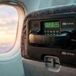 Teléfono de avión Airfone utilizado para realizar llamadas de emergencia durante el 11S.