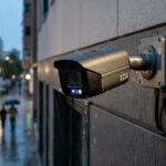 Cámara de seguridad exterior resistente a la lluvia y condiciones meteorológicas adversas
