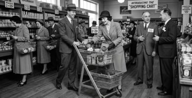 Historia e invención del carrito de la compra por Sylvan Goldman